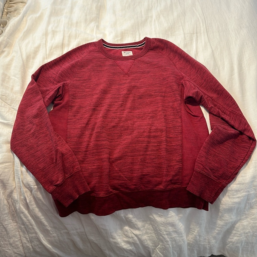 Champion heather red sweater